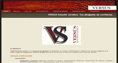 Desktop Screenshot of abogadosversus.com