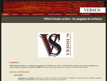 Tablet Screenshot of abogadosversus.com